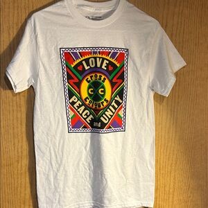 Love Peace & Unity Graphic Tee - White